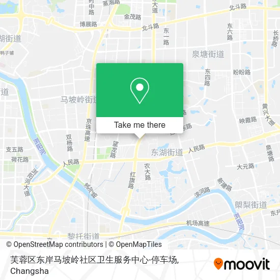 芙蓉区东岸马坡岭社区卫生服务中心-停车场 map