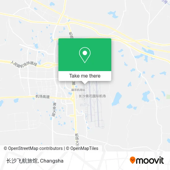 长沙飞航旅馆 map