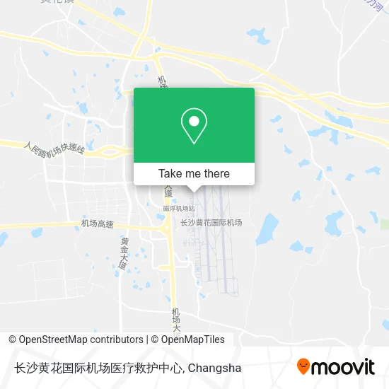 长沙黄花国际机场医疗救护中心 map