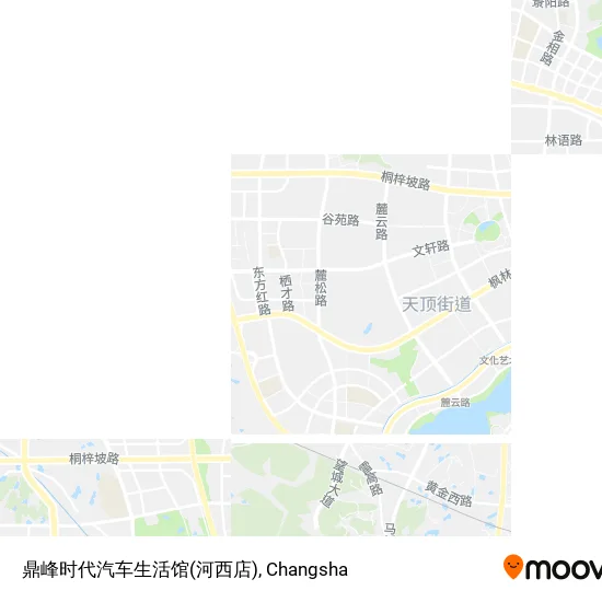 鼎峰时代汽车生活馆(河西店) map
