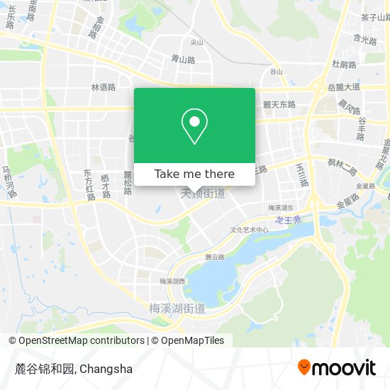 麓谷锦和园 map