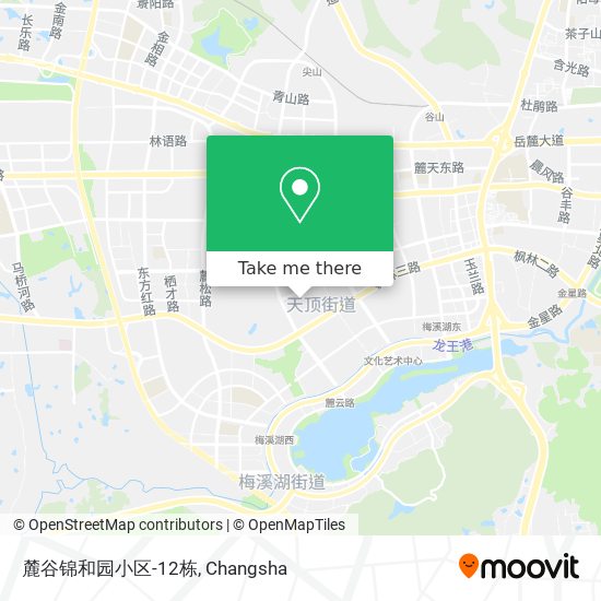 麓谷锦和园小区-12栋 map