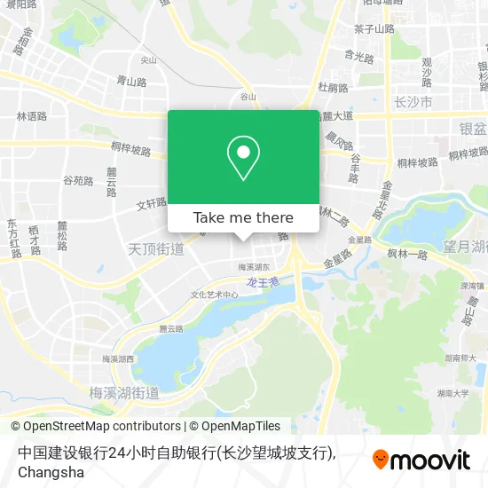 中国建设银行24小时自助银行(长沙望城坡支行) map