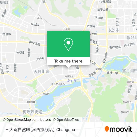 三大碗自然味(河西旗舰店) map