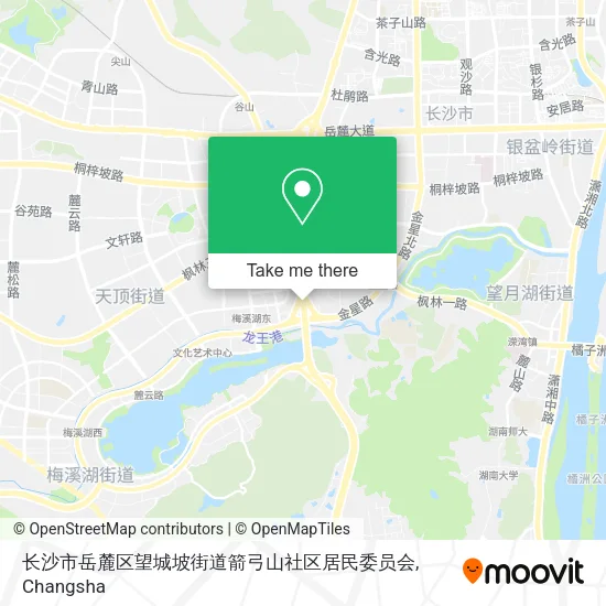 长沙市岳麓区望城坡街道箭弓山社区居民委员会 map