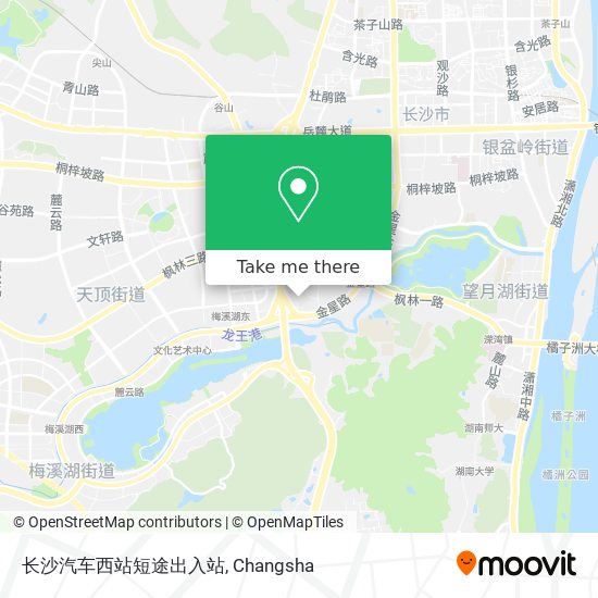 长沙汽车西站短途出入站 map