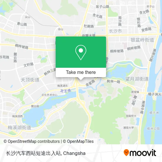 长沙汽车西站短途出入站 map