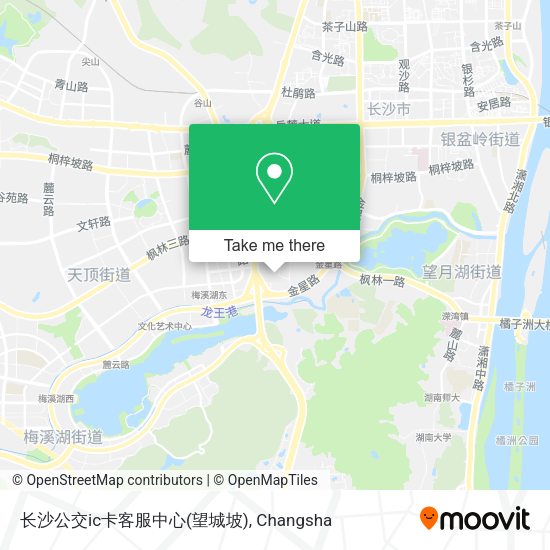 长沙公交ic卡客服中心(望城坡) map