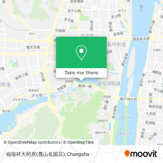 福瑞祥大药房(麓山名园店) map