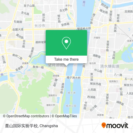 麓山国际实验学校 map