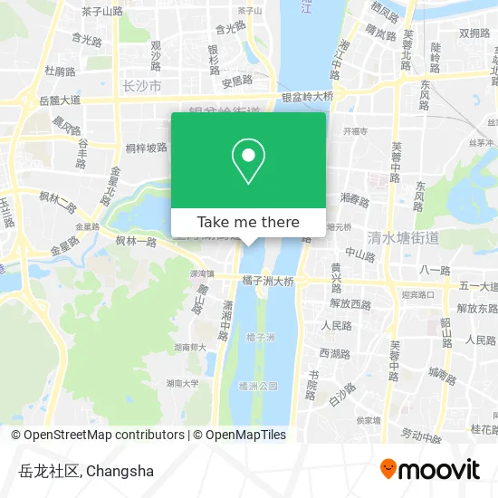 岳龙社区 map