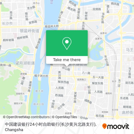 中国建设银行24小时自助银行(长沙黄兴北路支行) map