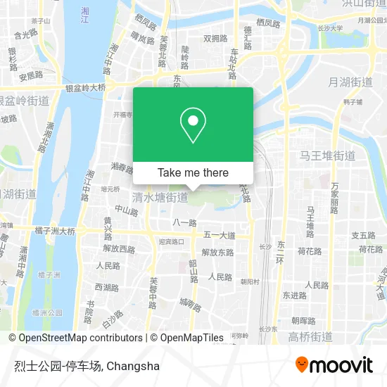 烈士公园-停车场 map