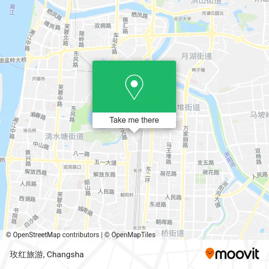 玫红旅游 map