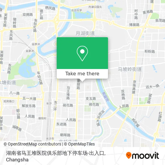 湖南省马王堆医院俱乐部地下停车场-出入口 map