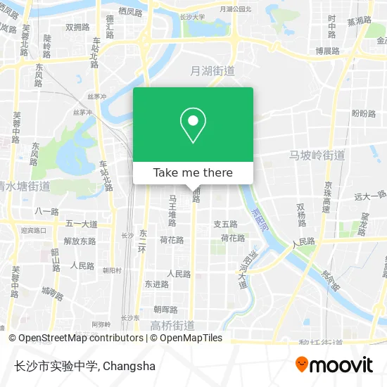 长沙市实验中学 map