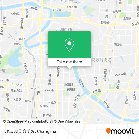 玫瑰园美容美发 map