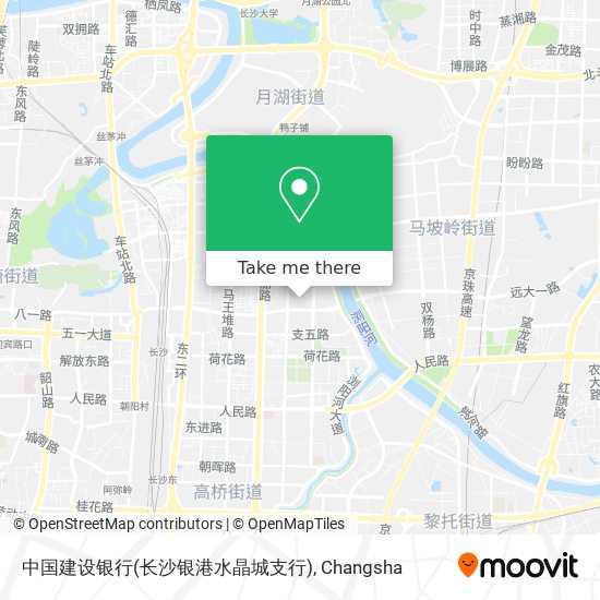 中国建设银行(长沙银港水晶城支行) map