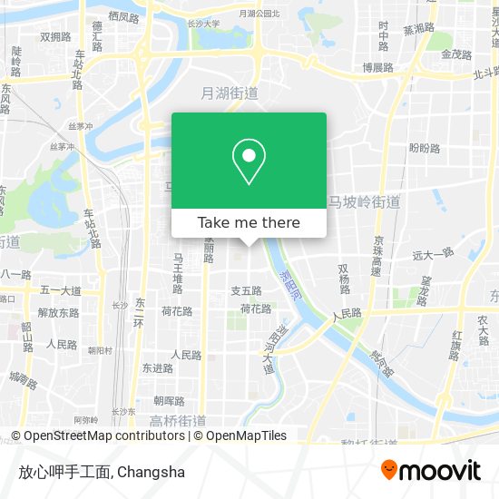 放心呷手工面 map