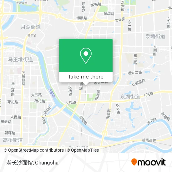 老长沙面馆 map