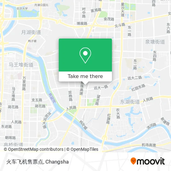 火车飞机售票点 map