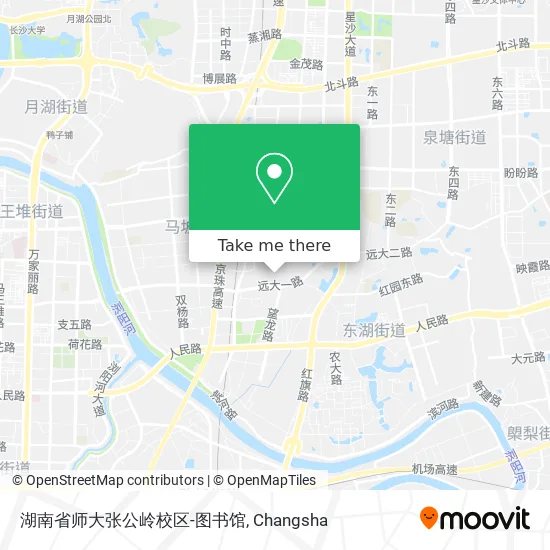 湖南省师大张公岭校区-图书馆 map