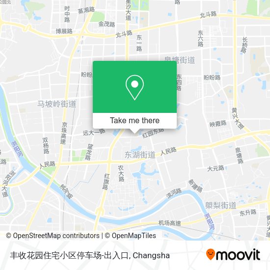 丰收花园住宅小区停车场-出入口 map