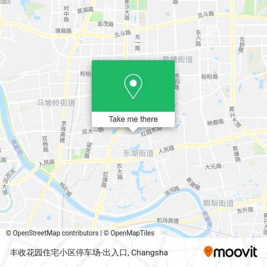 丰收花园住宅小区停车场-出入口 map