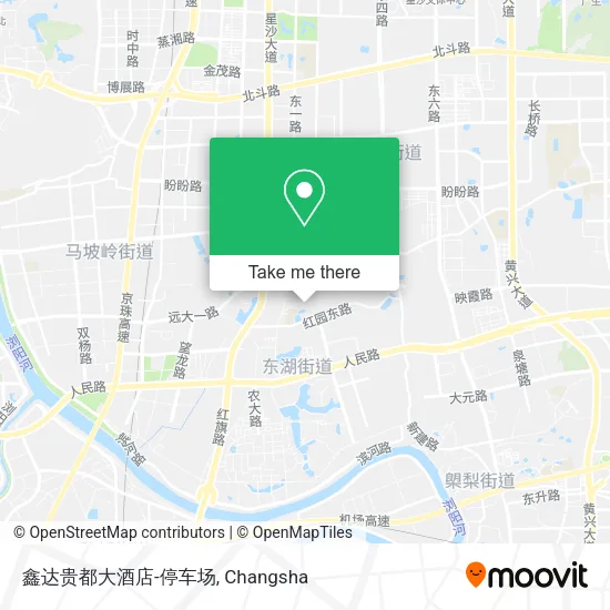鑫达贵都大酒店-停车场 map
