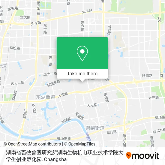 湖南省畜牧兽医研究所湖南生物机电职业技术学院大学生创业孵化园 map
