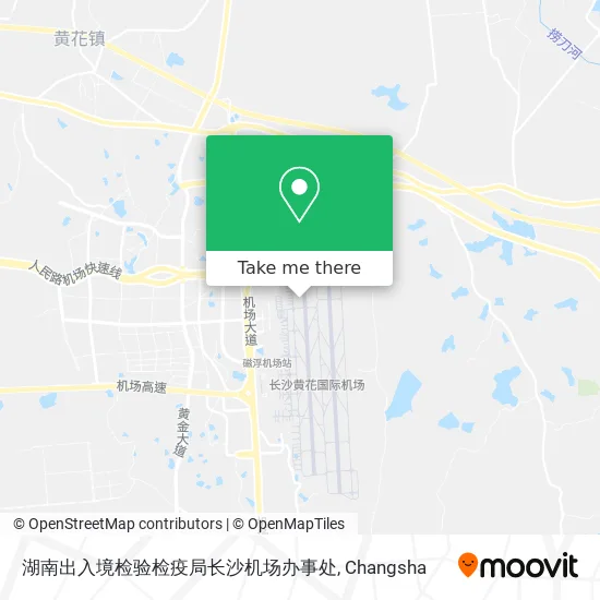 湖南出入境检验检疫局长沙机场办事处 map