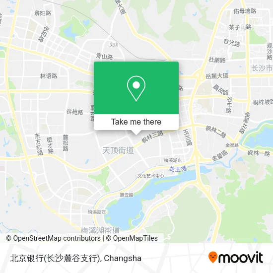 北京银行(长沙麓谷支行) map