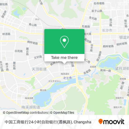 中国工商银行24小时自助银行(麓枫路) map