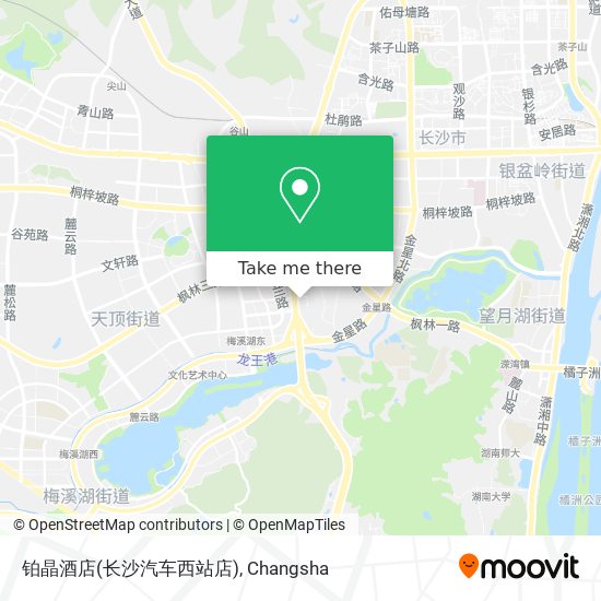 铂晶酒店(长沙汽车西站店) map