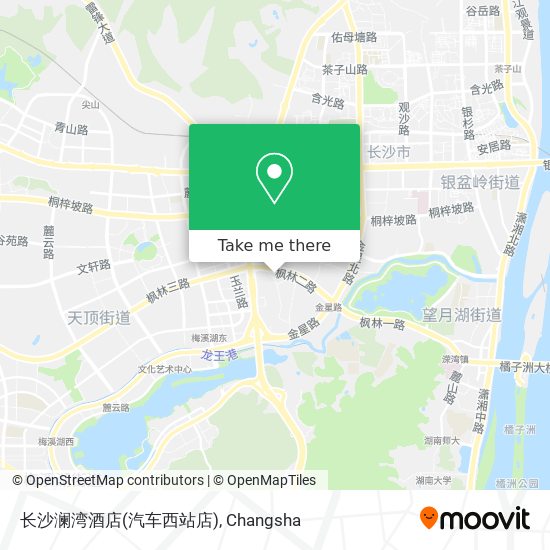长沙澜湾酒店(汽车西站店) map