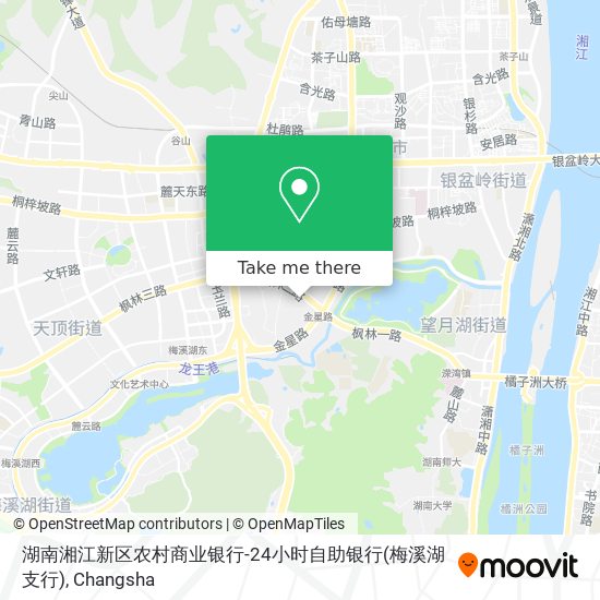 湖南湘江新区农村商业银行-24小时自助银行(梅溪湖支行) map