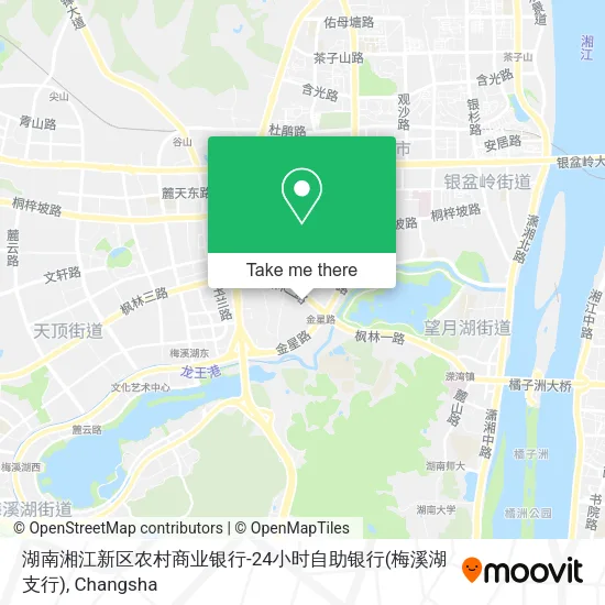 湖南湘江新区农村商业银行-24小时自助银行(梅溪湖支行) map