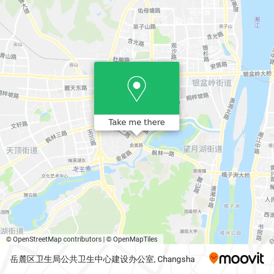岳麓区卫生局公共卫生中心建设办公室 map