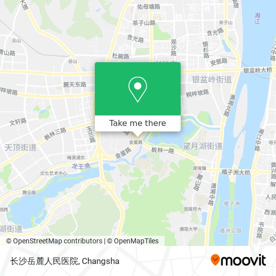 长沙岳麓人民医院 map