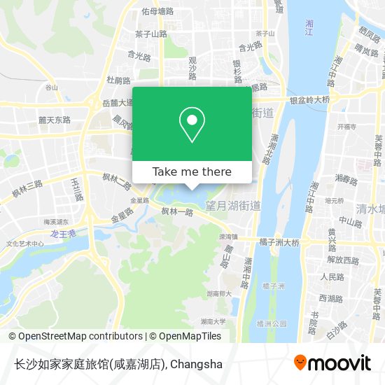 长沙如家家庭旅馆(咸嘉湖店) map