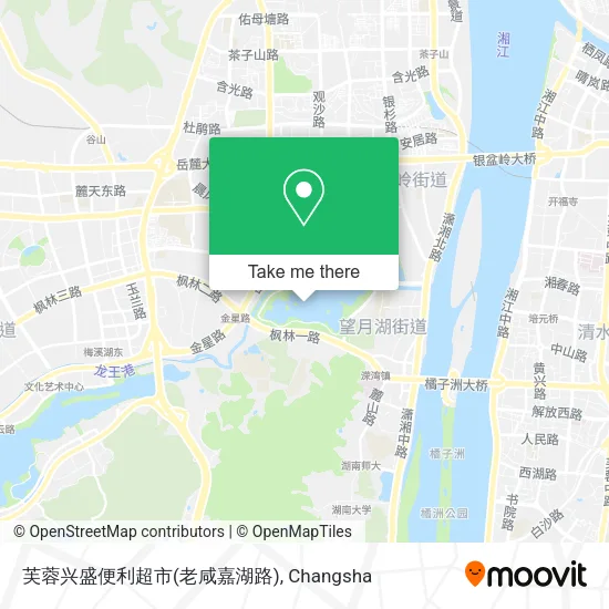 芙蓉兴盛便利超市(老咸嘉湖路) map