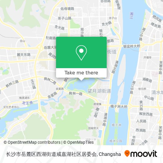 长沙市岳麓区西湖街道咸嘉湖社区居委会 map