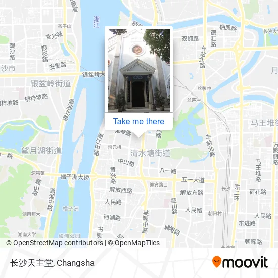 长沙天主堂 map