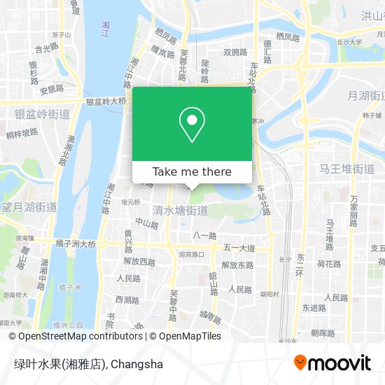 绿叶水果(湘雅店) map