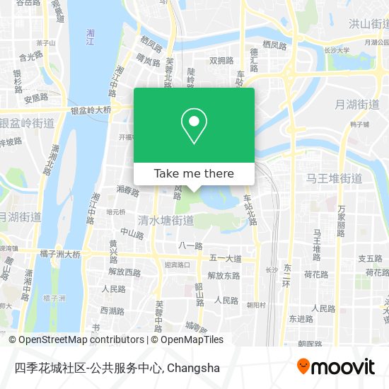 四季花城社区-公共服务中心 map