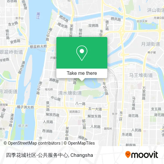 四季花城社区-公共服务中心 map