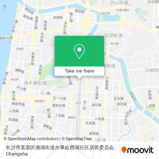 长沙市芙蓉区湘湖街道办事处西湖社区居民委员会 map