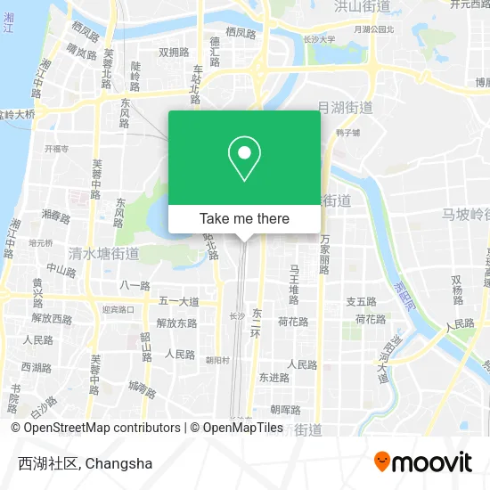 西湖社区 map