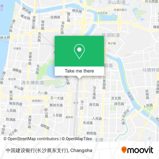 中国建设银行(长沙展东支行) map