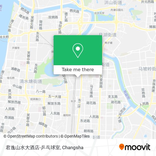 君逸山水大酒店-乒乓球室 map